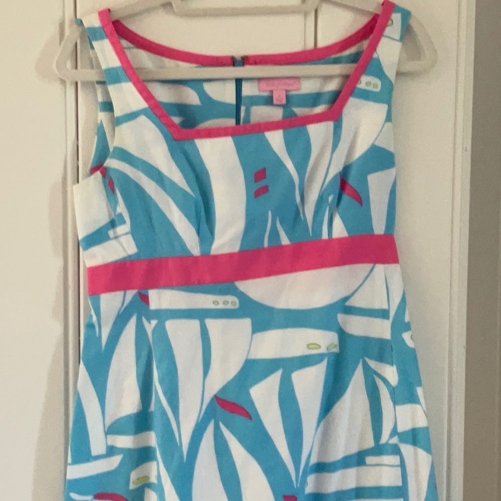 Fun short Lilly Pulitzer dress for summer